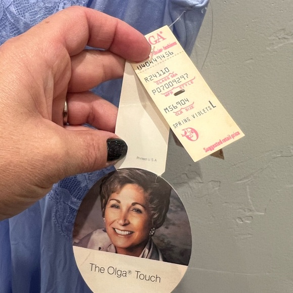 Vintage Vandemere Olga Nylon and Lace Lilac Purple Large Lingerie - Picture 4 of 9